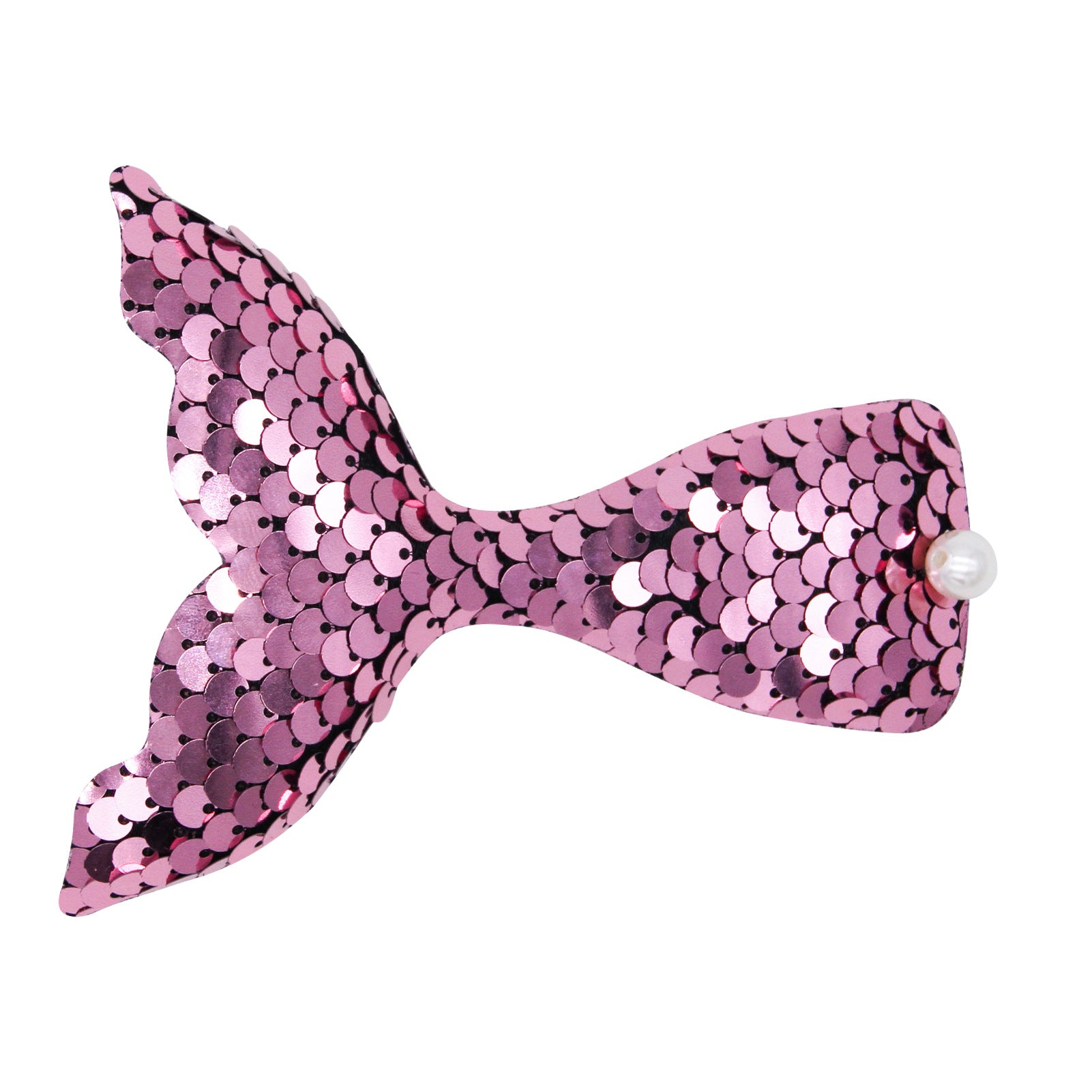 Wholesale Cartoon Mermaid Tail Flip Sequin Fabric Hair Clip